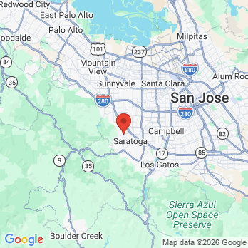 Map to Argonaut Dental office in Saratoga, CA