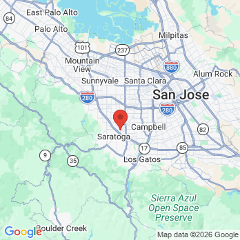 Map to Primary Office office in Saratoga, CA