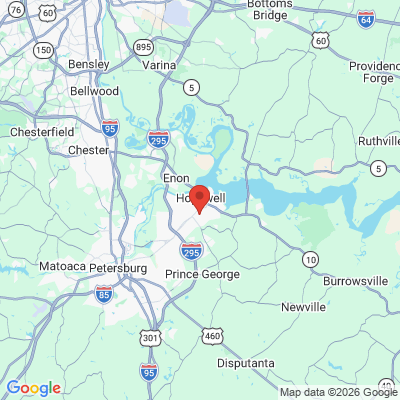 Map to  office in Hopewell, VA