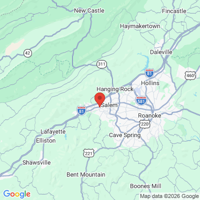 Map to  office in Salem, VA