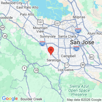 Map to Duane Fong, DDS office in Saratoga, CA