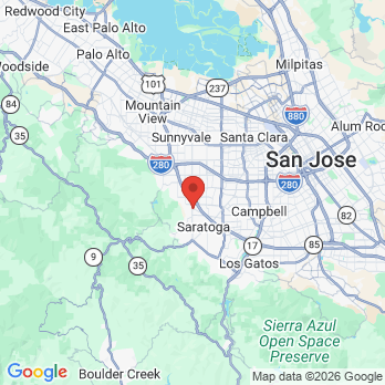Map to Embrace Smiles Orthodontics office in Saratoga, CA