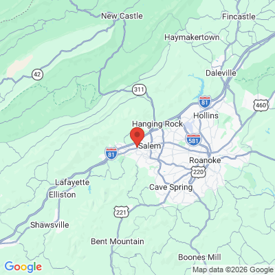 Map to  office in Salem, VA
