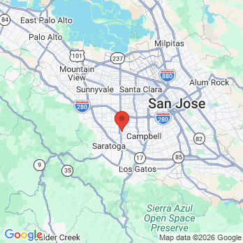 Map to Sparkling Smile Dental office in San Jose, CA
