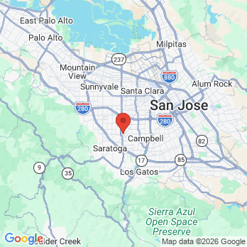 Map to Canaan Dental office in San Jose, CA