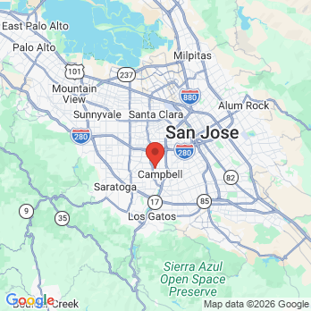 Map to Hilda Kanon DDS office in Campbell, CA