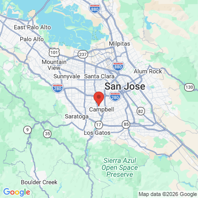 Map to Hilda Kanon DDS office in Campbell, CA
