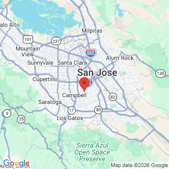 Map to Linh Bauer DDS office in San Jose, CA