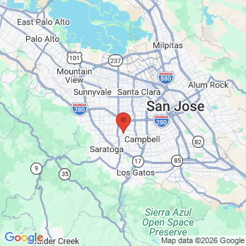 Map to Prospect Dental Care office in Saratoga, CA