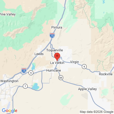 Map to  office in La Verkin, UT