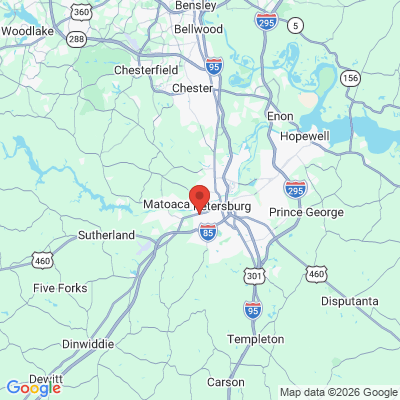 Map to  office in Petersburg, VA