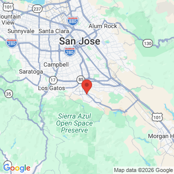 Map to Almaden Valley Smile Design office in San Jose, CA