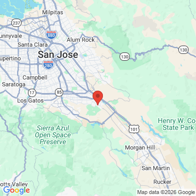 Map to Pearly Dental Care office in San Jose, CA