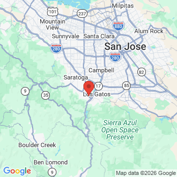 Map to Orchid Dental Care office in Los Gatos, CA