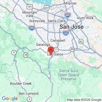 Map to Harsono Dental office in Los Gatos, CA