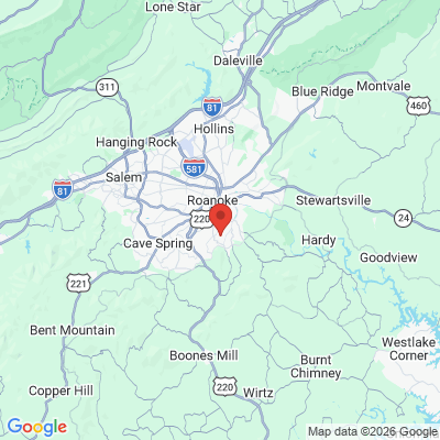 Map to  office in Roanoke, VA