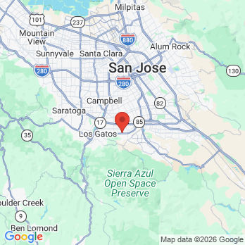 Map to Mark A. Stepovich, D.D.S., Inc. office in San Jose, CA