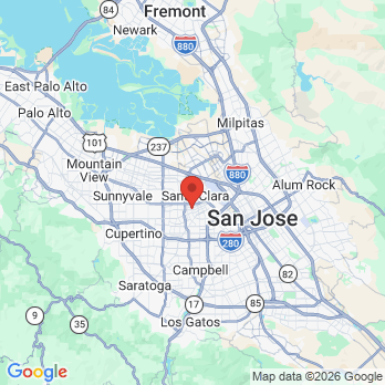 Map to Syed Dental Care office in Santa Clara, CA