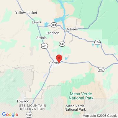 Map to  office in Cortez, CO