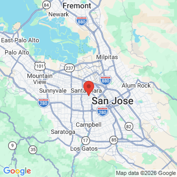 Map to Blue Turtle Dental | Santa Clara Dentists office in Santa Clara, CA
