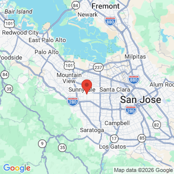 Map to Linda Yang DDS office in Sunnyvale, CA