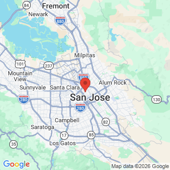 Map to Japantown Dental office in San Jose, CA