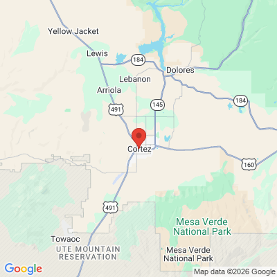 Map to  office in Cortez, CO