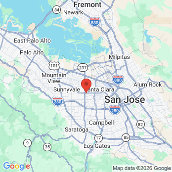 Map to El Camino Dental Care office in Santa Clara, CA