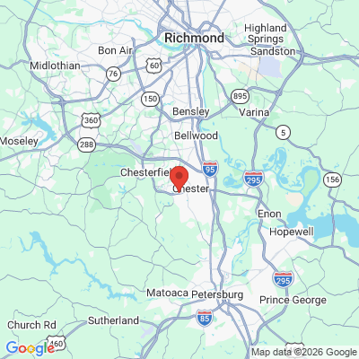 Map to  office in Chester, VA