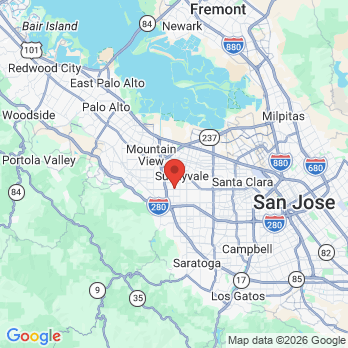 Map to Brush and Play Pediatric Dentistry office in Sunnyvale, CA