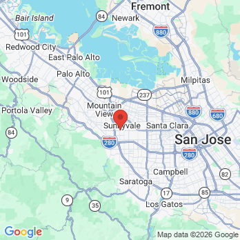 Map to Vivian Gong, DDS, Inc office in Sunnyvale, CA