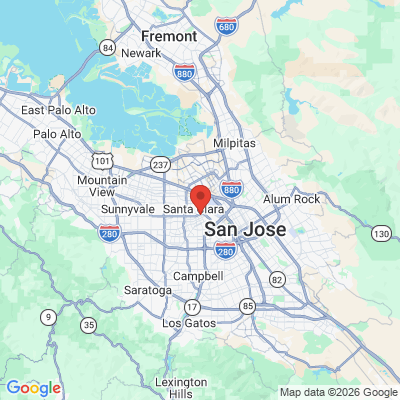 Map to Star Dental office in Santa Clara, CA
