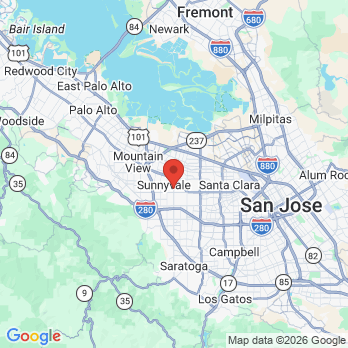 Map to Linda Yang DDS office in Sunnyvale, CA