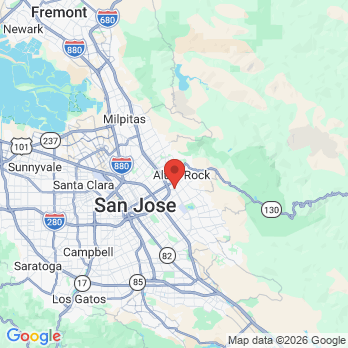 Map to Capitol Dental office in San Jose, CA