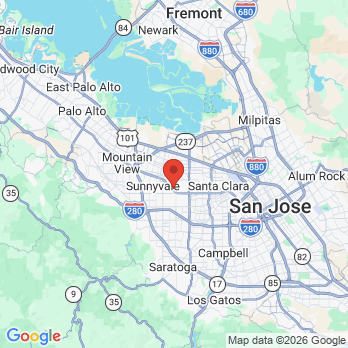 Map to Smile Craft Dental office in Sunnyvale, CA