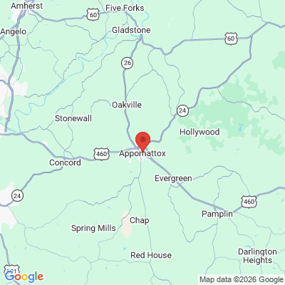 Map to  office in Appomattox, VA