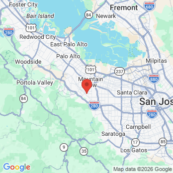 Map to Dr. Kenneth J. Schweifler, DDS office in Los Altos, CA