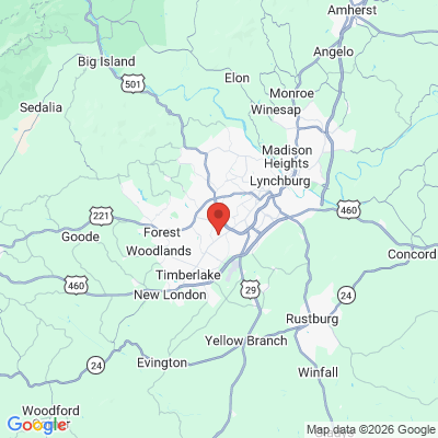 Map to  office in Lynchburg, VA