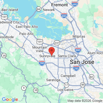 Map to Wade W. Lee, DDS office in Sunnyvale, CA