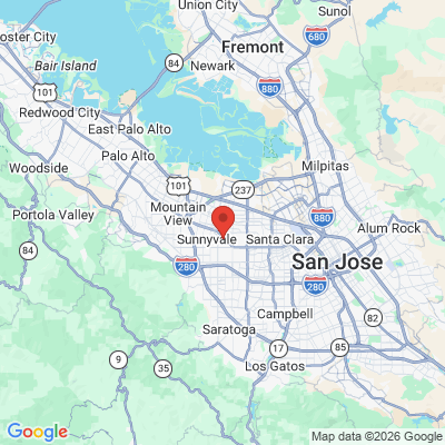 Map to Wade W. Lee, DDS office in Sunnyvale, CA