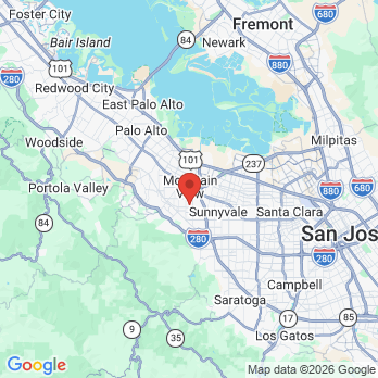 Map to Jennifer Silvers, DDS | Family, Cosmetic & Implant Dentistry in Mountain View office in Mountain View, CA