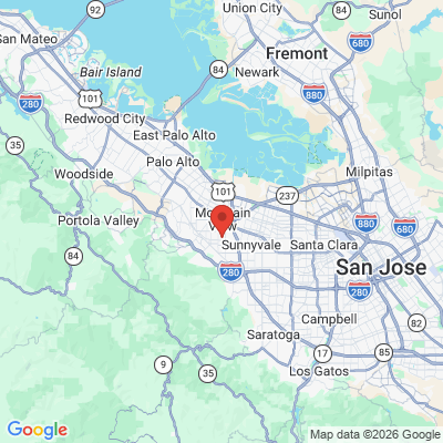 Map to Jennifer Silvers, DDS | Family, Cosmetic & Implant Dentistry in Mountain View office in Mountain View, CA