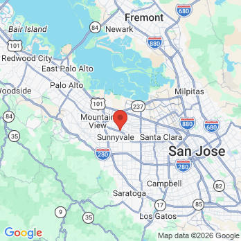 Map to Lindi Henell DDS office in Sunnyvale, CA