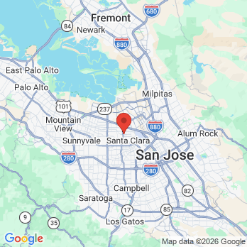 Map to Onsite Dental office in Santa Clara, CA