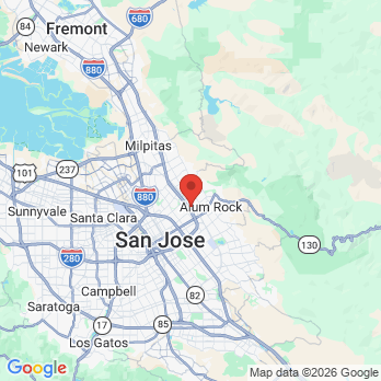 Map to Viva Dental Smiles office in San Jose, CA