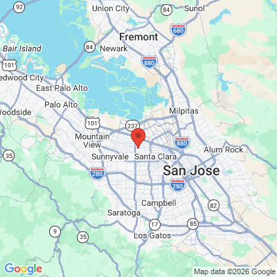 Map to Kifer Park Dental office in Sunnyvale, CA