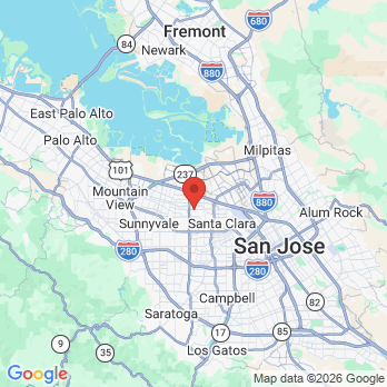 Map to Dr. Michael Cheng DDS office in Sunnyvale, CA