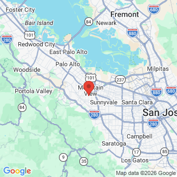 Map to Katrina Le DDS  office in Mountain View, CA