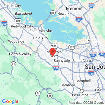 Map to FORVER SMILES PEDIATRIC DENTISTRY office in Mountain View, CA
