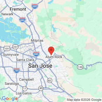 Map to Aarisha Dental office in San Jose, CA